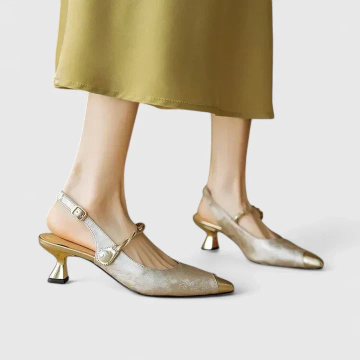 Seraphyane Elegant Buckle Heels