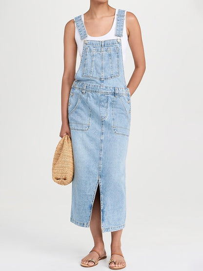 Harper Denim Overall Dress