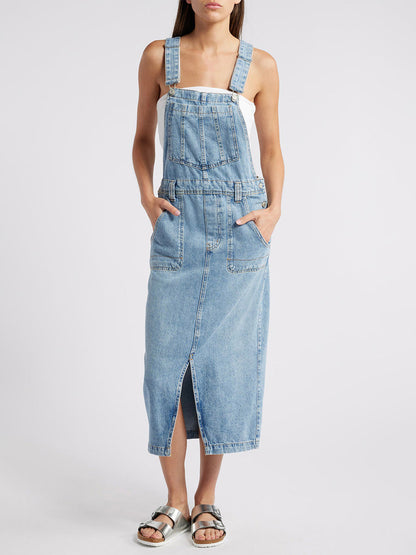 Harper Denim Overall Dress