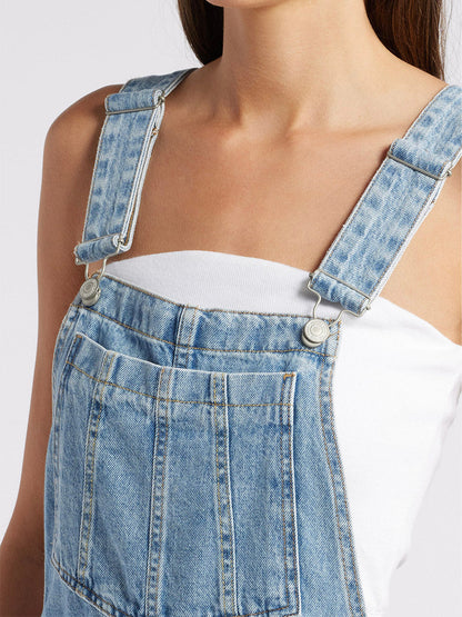 Harper Denim Overall Dress
