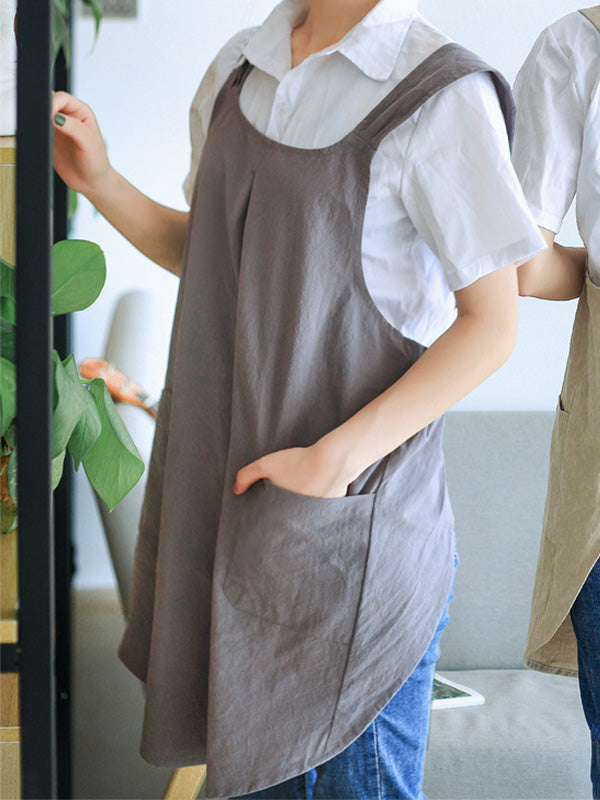 Women's Crossback Cotton Kitchen Apron