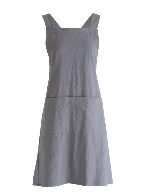 Women's Crossback Cotton Kitchen Apron