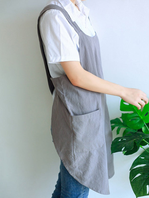 Women's Crossback Cotton Kitchen Apron