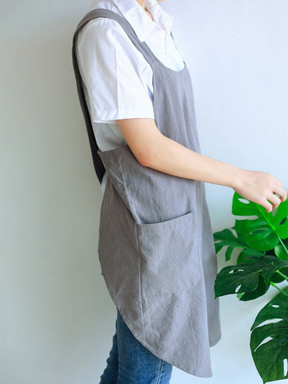 Women's Crossback Cotton Kitchen Apron