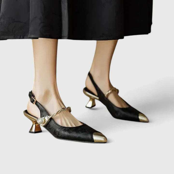 Seraphyane Elegant Buckle Heels