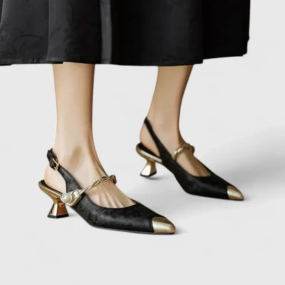 Seraphyane Elegant Buckle Heels